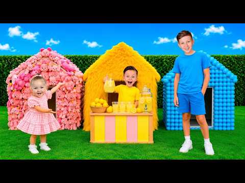 Eva’s Cute Dream House! Fun Pretend Play and Challenge Compilation