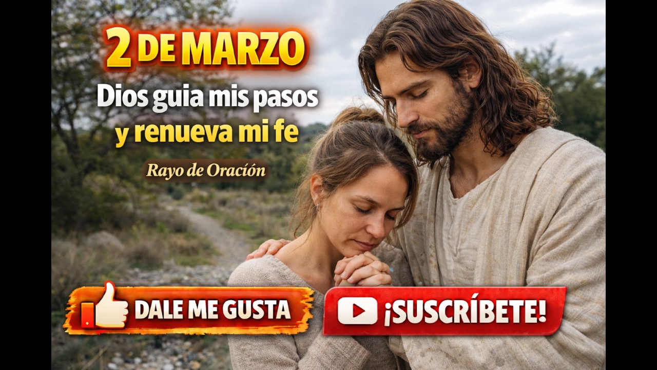 ORACIÓN DEL 2 DE MARZO   Dios guía mis pasos y renueva mi fe