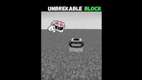 Breakable VS Unbreakable Blocks 🔥🔥