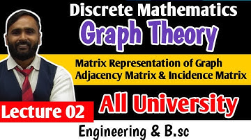GRAPH THEORY|Matrix Representation of a Graph in Graph theory |Discrete Mathematics|Lecture02