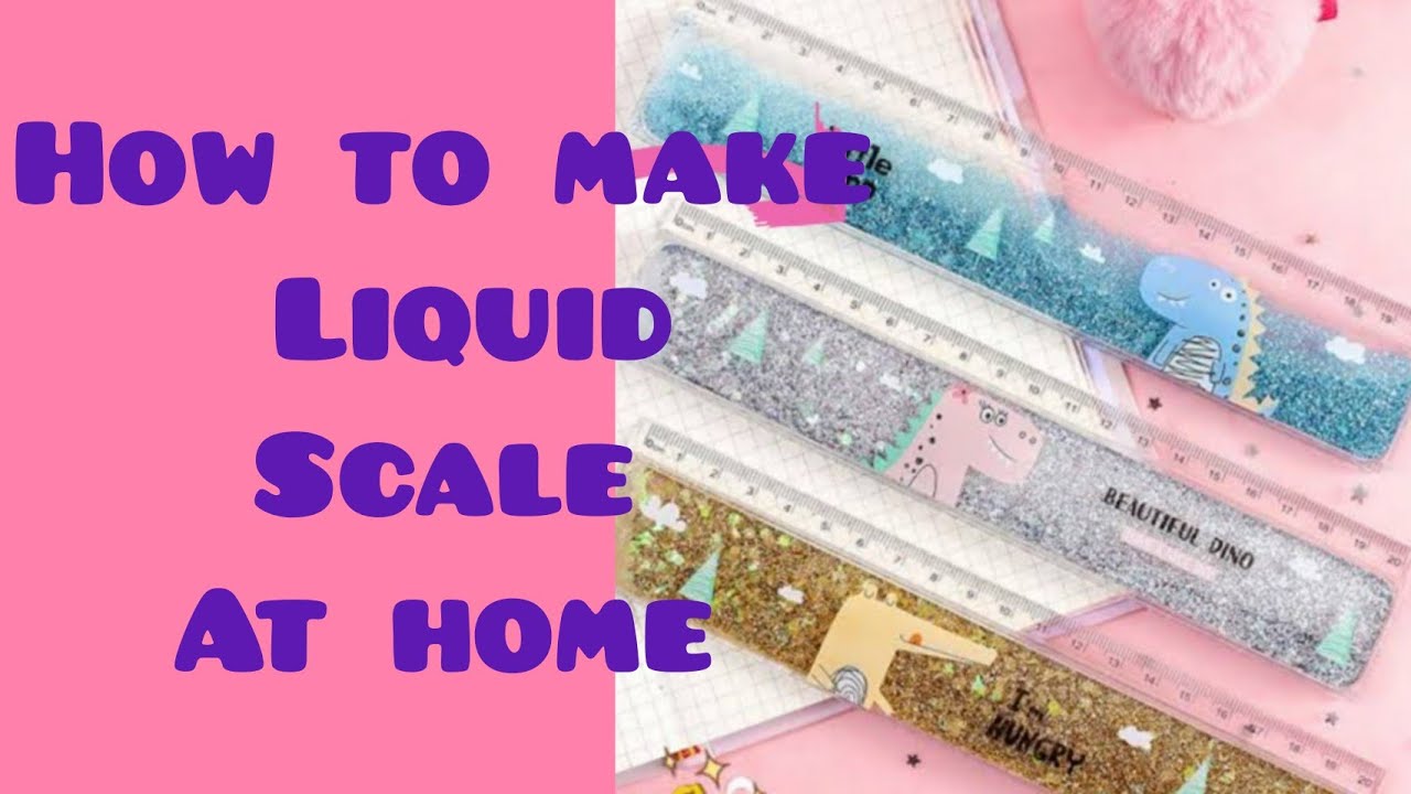 how to make Liquid scale at home. simple craft YouTube