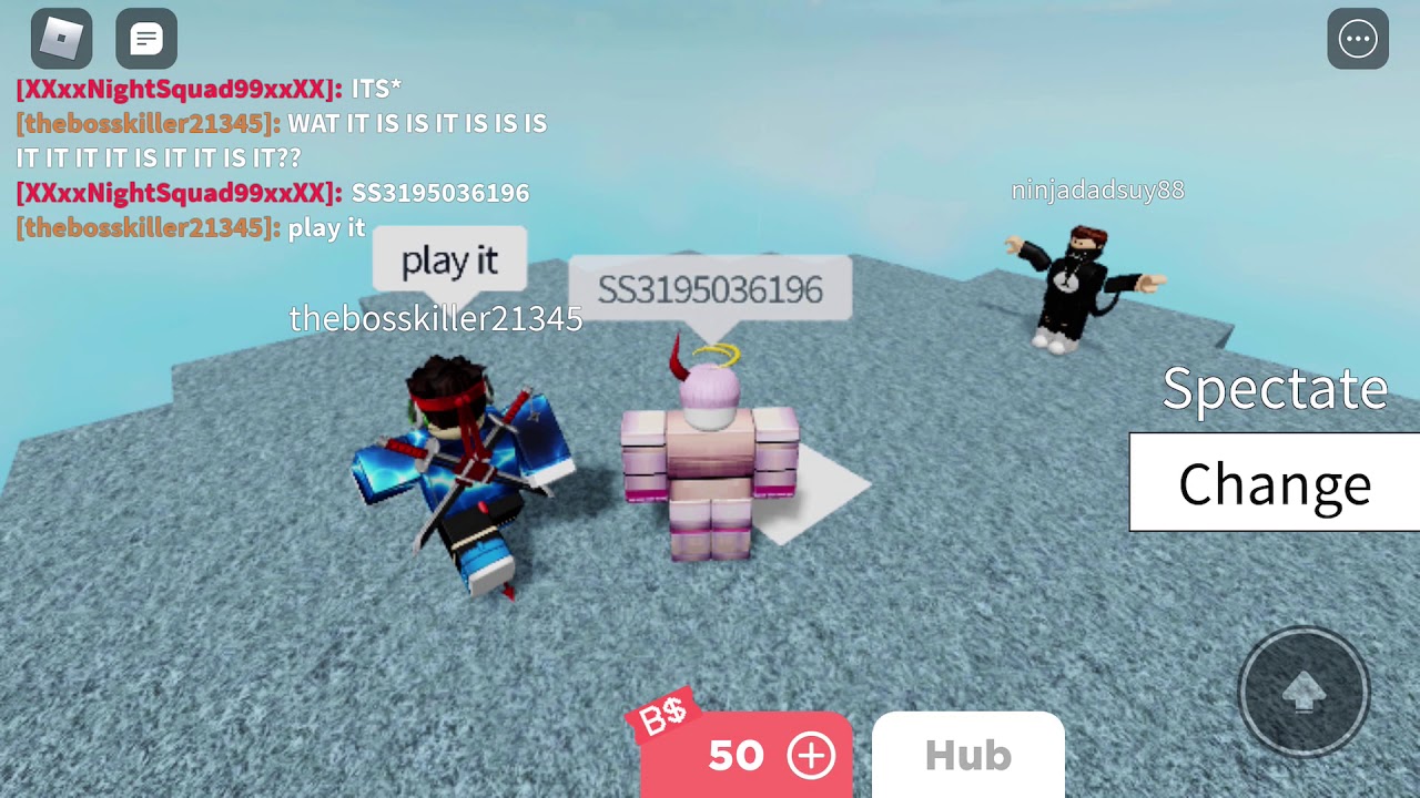 song code for roblox