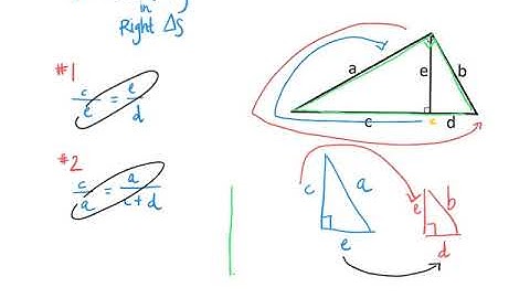 Similarity in Right Triangles, (Section 8-1, Part 3)