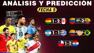 ANÁLISIS y PREDICCIÓN de la FECHA 5 de las Eliminatorias Sudamericanas Rumbo al Mundial 2026🏆
