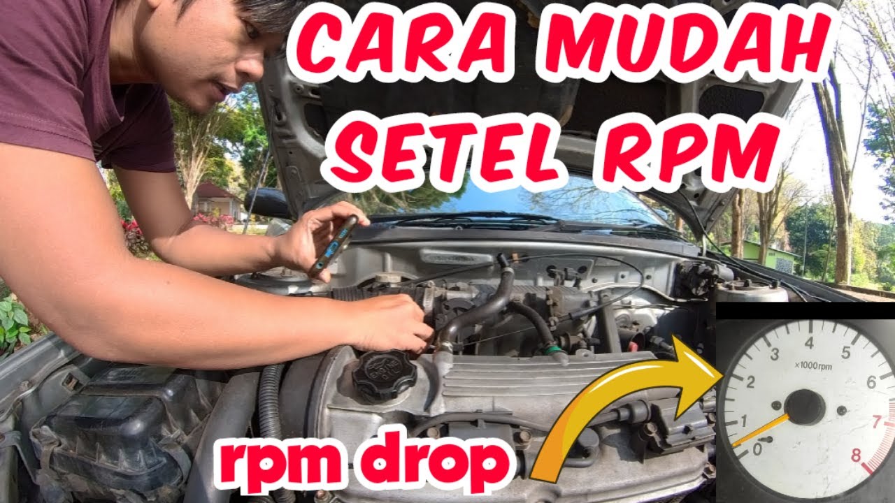 Cara Setel Rpm Mobil || Gas Langsam / Idle || Suzuki Baleno - YouTube