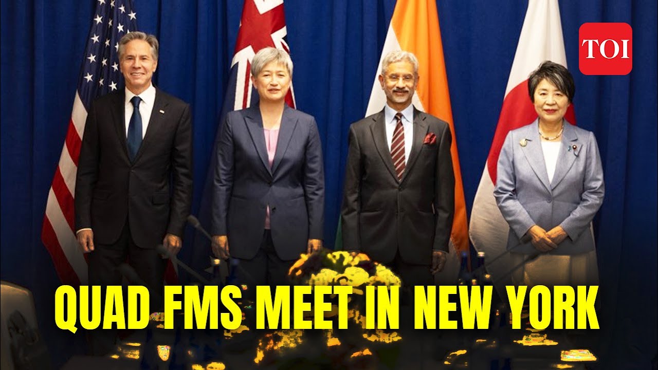 QUAD Foreign Ministers meet on the sidelines of UNGA in New York | Amid India-Canda standoff | Watch