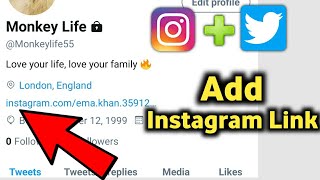 How To Add Instagram Link To Twitter.