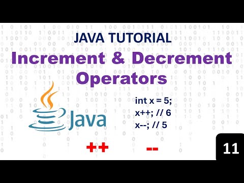 Increment and Decrement Operators in Java | Java Tutorial for Beginners | Java Full Course
