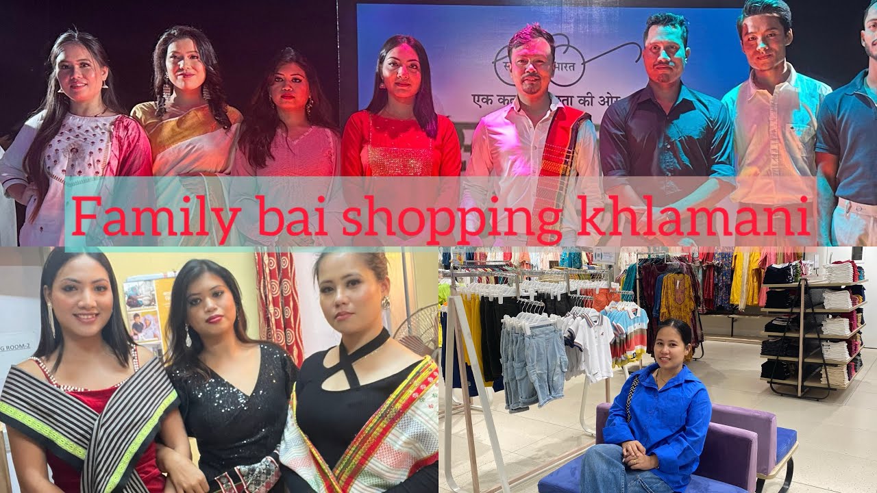 Family bai shopping khlaimani || Fashion show DD Agartala || polo central Mall kwtal