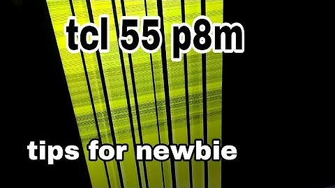 tcl  model 55p8m vertical barlines