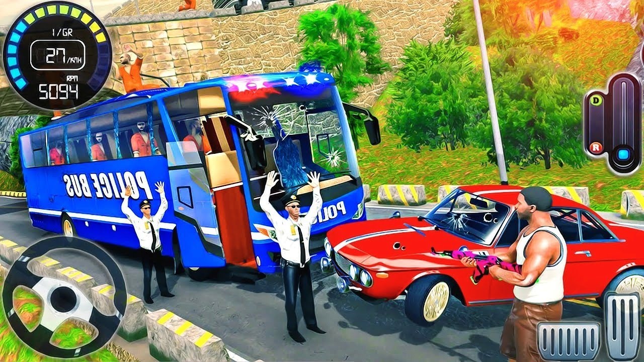 Police Bus Rescue Driving Simulator - US Prisoner Bus Transporter Driver 3D - Android GamePlay #2