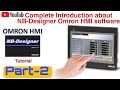 Complete Introduction about Omron HMI Software for Beginners. All about Tabs Omron HMI.