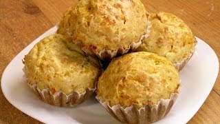 ⁣Сырные кексы - маффины на закуску / Homemade Cheese Cupcakes ♡ English subtitles