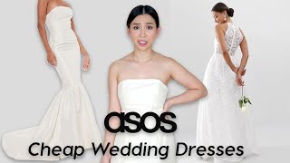 Trying on Cheap Wedding Dresses from ASOS  it was not what I expected