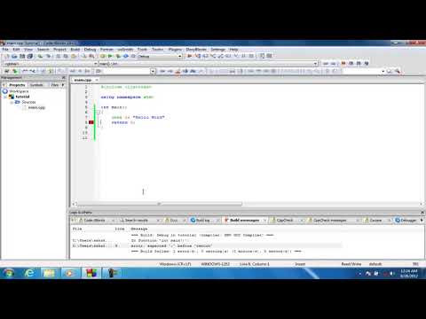 How To Find and Correct Errors In Codeblocks In Hindi / Urdu part 03