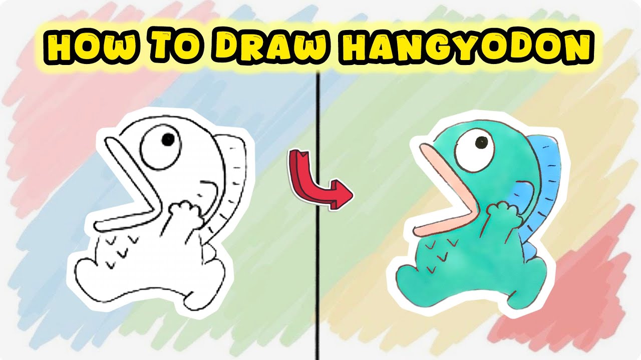 Hunyango Drawing How to Draw Hangyodon from Sanrio – Cute Drawing Masterclass - YouTube