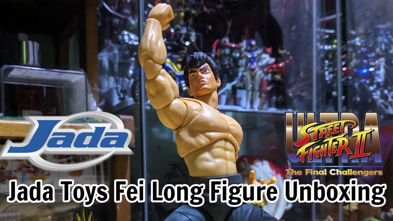 Jada Toys Ultra Street Fighter II Fei Long figure Unboxing