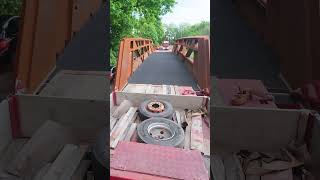 Delivering steel footbridges to a HS2 site #shorts #delivery #lorry
