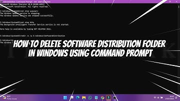 How to Delete Software Distribution Folder in Windows using Command Prompt