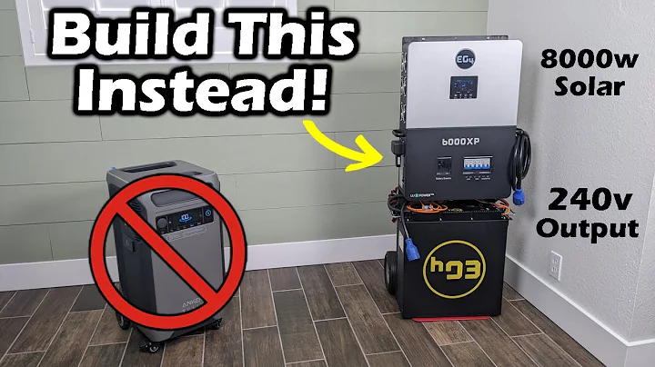 Build Your Own AFFORDABLE 240v Battery Backup! Mobile Cart Using the EG4 6000XP & LFP Battery