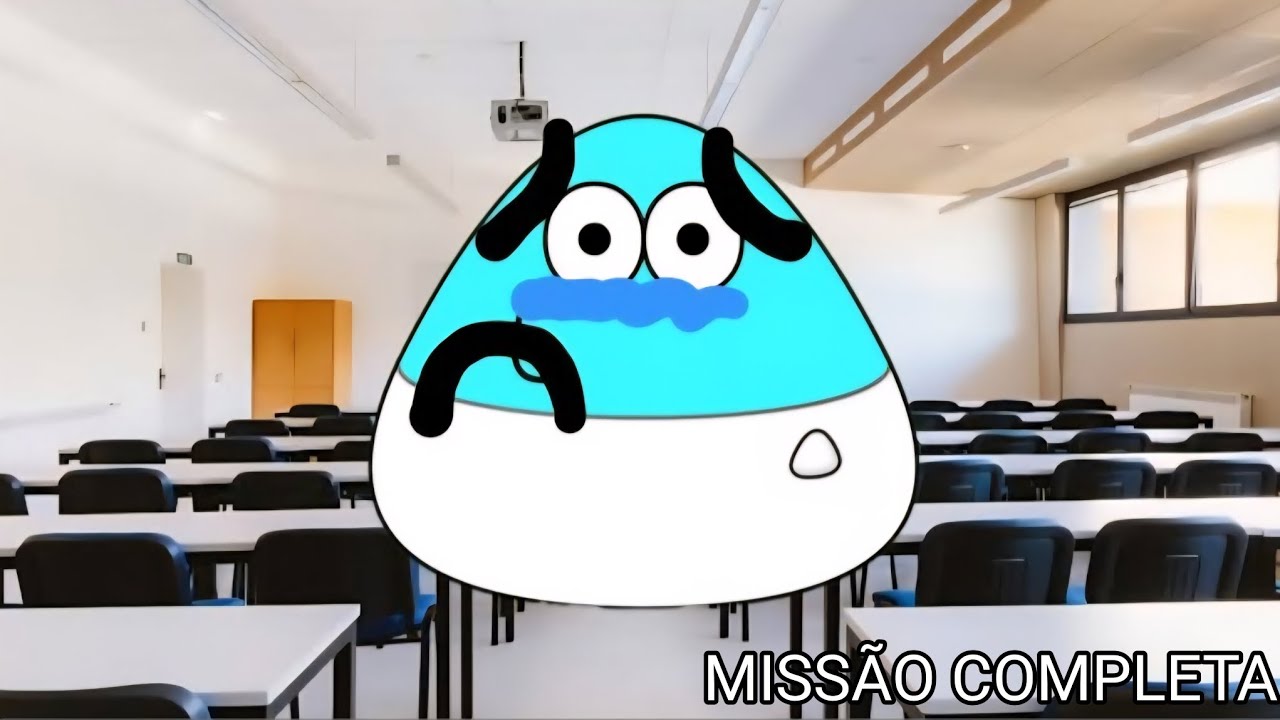 Pou em - O Antônio estava chorando na aula e o Pou também e fica em casa - Missão Completa