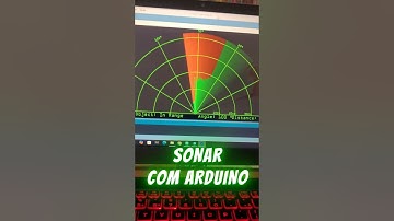 🤖⚙️ Sonar com sensor ultrassônico e Arduino! #arduino #robotica #fisica #sonar #SNCT2024 #hcsr04