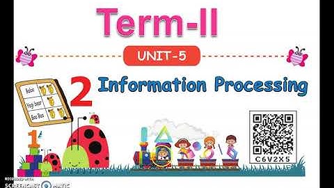 3rd Standard  2nd Term Samacheer Kalvi Mathematics Term-2 Unit-5 Information Processing