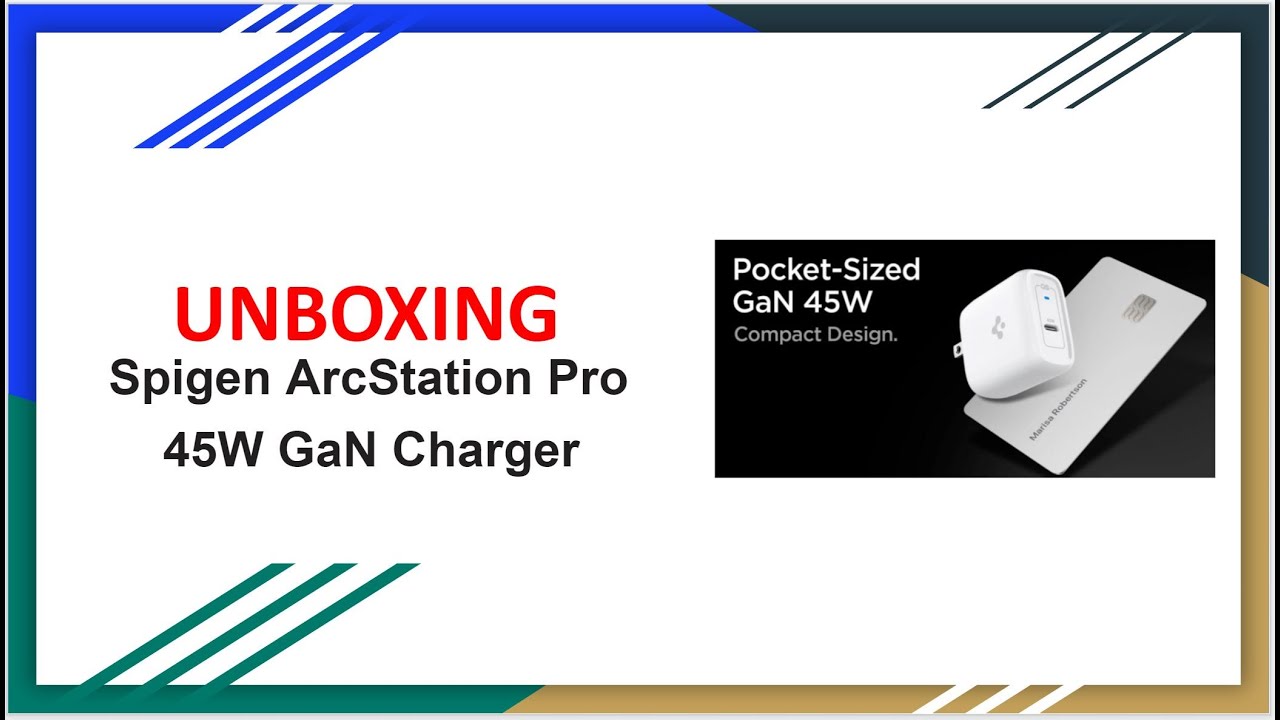 Spigen ArcStation Pro 45W GaN Charger Unboxing