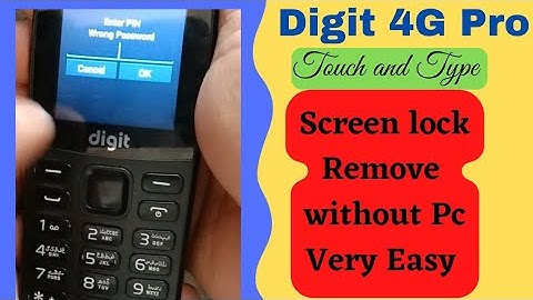 Jazz Digit 4G Pro Unlock security code without PC