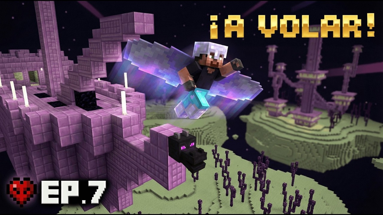 ¡Ya puedo VOLAR! Conseguí las Elytras en Hardcore #7