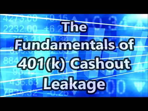 Fundamentals of 401k Cashout Leakage