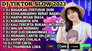 DJ TIKTOK SLOW 2023 || DJ BAGAIKAN TERTUSUK DURI || RELA KAU TINGGALKAN AKU REMIX FULL BASS