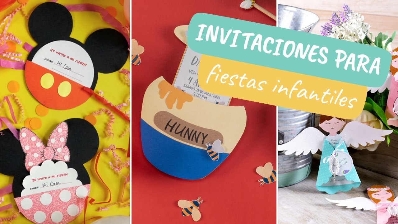  Invitaciones para fiestas infantiles