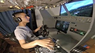 PMDG Boeing 737 Home Cockpit | Skiathos to Samos FULL FLIGHT | Short Takeoff/Landing | GoPro Cockpit