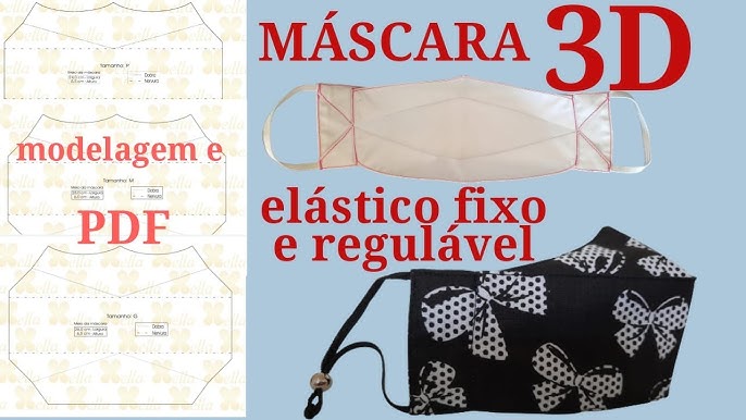 Máscara 3D com elástico regulável: Molde com Medidas como faço, trabalhos  manuais passo a passo, técnicas de criatividade, coisas legais para fazer,  Jogos, Blo…