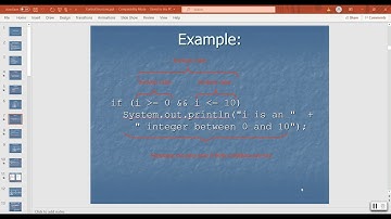 Java Video Lecture 4 - Selection