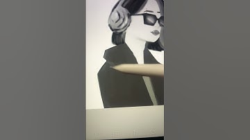 Drawing with random colors in grayscale #shorts #random #art #digitalart #artchallenge