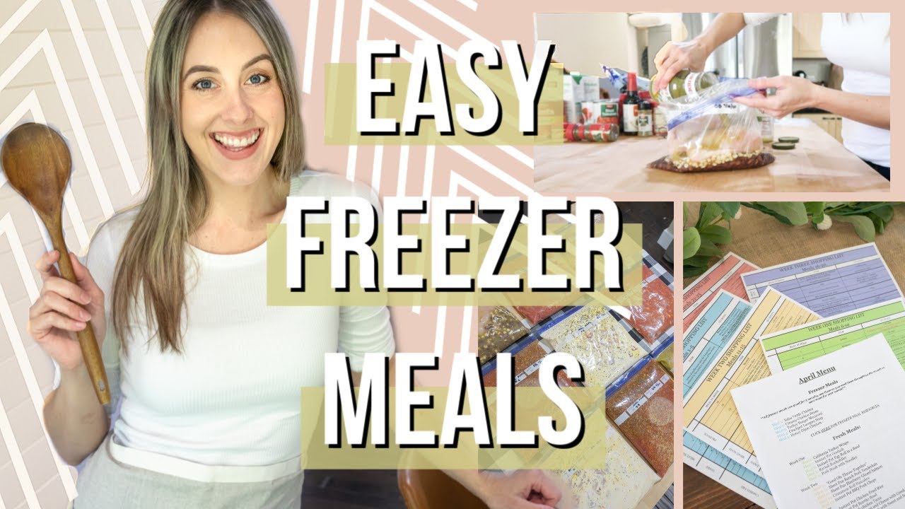 10 EASY FREEZER MEAL IDEAS | Budget & family friendly meal prep - YouTube