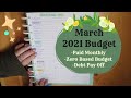 Paid Monthly March Budget 2021 \\ Zero Based Budgeting