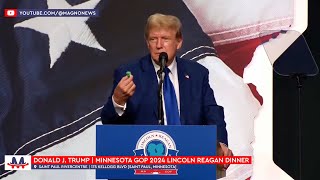 🇺🇸 Donald Trump 😂 Funny Moments with 'Biden's Tic Tacs' at Minnesota GOP Dinner [CC]