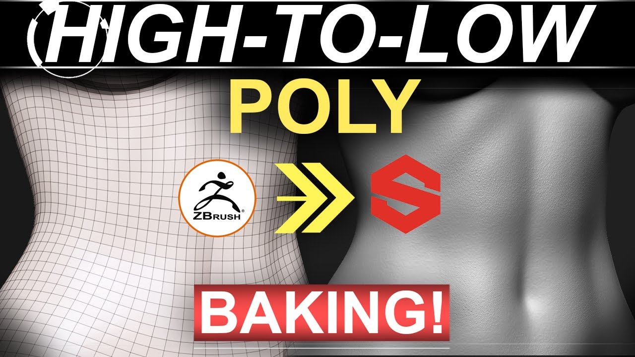 baking high poly to low poly zbrush