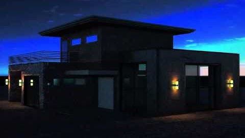 3d Max Home rendered in Maxwell render