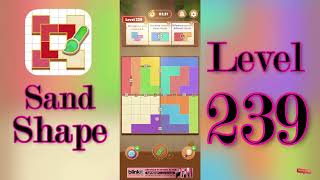 Sand Shape Level 239 Walkthrough 🔶 | Geometric Logic Puzzle Solution | MiniBoss