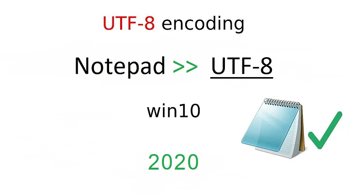 SET NOTEPAD Default Encoding to UTF-8 | *In 4 Minutes*