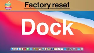 How to reset your macOS Dock to its default | How to factory reset Mac Os X dock |  restore Mac Dock