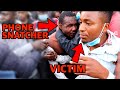 A phone snatcher got caught by mob in Nairobi