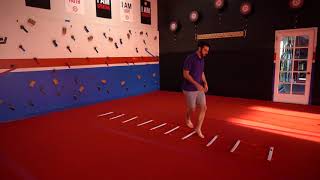 Ladder- Cross in Fronts exercise demonstration by Dr. Brian Fischer
