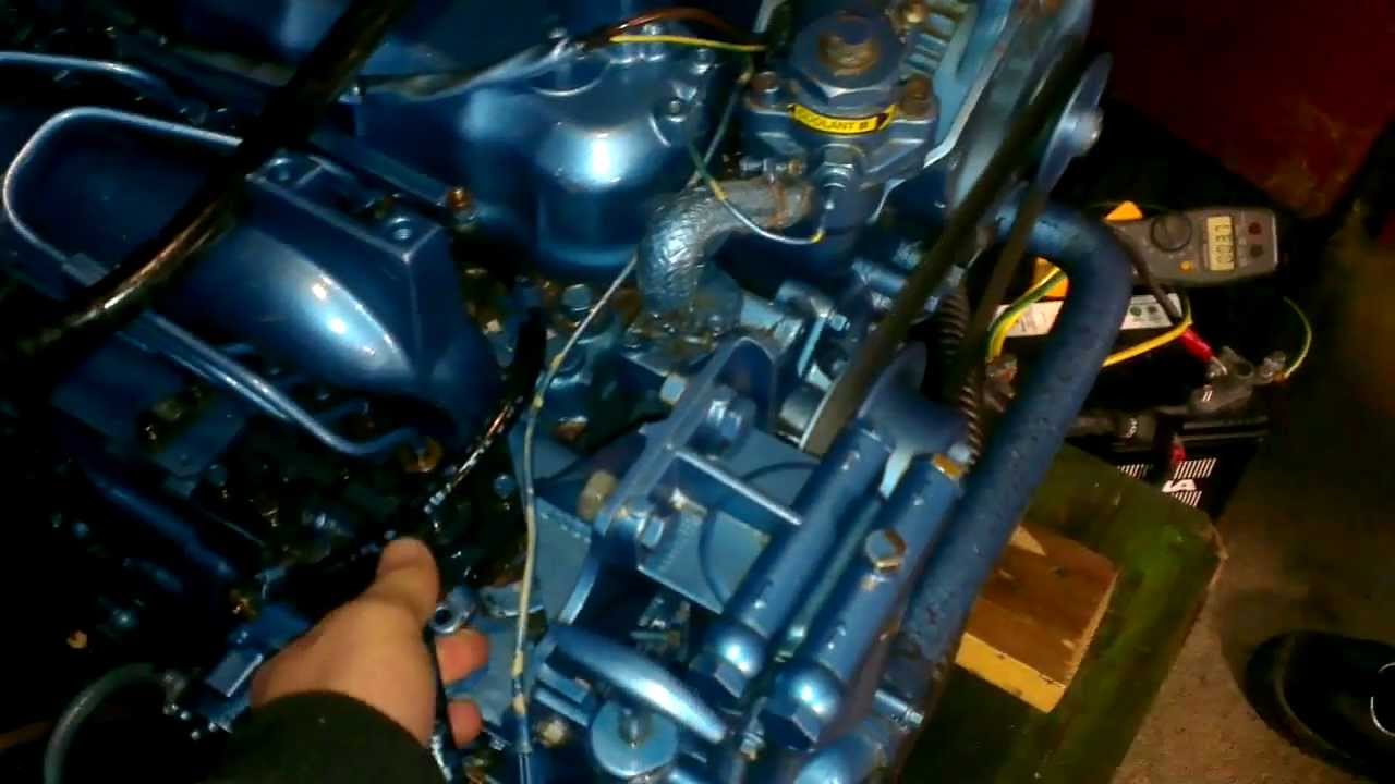 Nanni 4.220 HE first start after engine rebuild YouTube