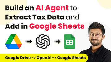 How to Build an AI Agent to Extract Tax Data and Add in Google Sheets