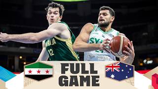 Syria v Australia | Full Basketball Game | FIBA Basketball World Cup 2027 Asian Qualifiers